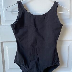 Kids Black Tank Leotard